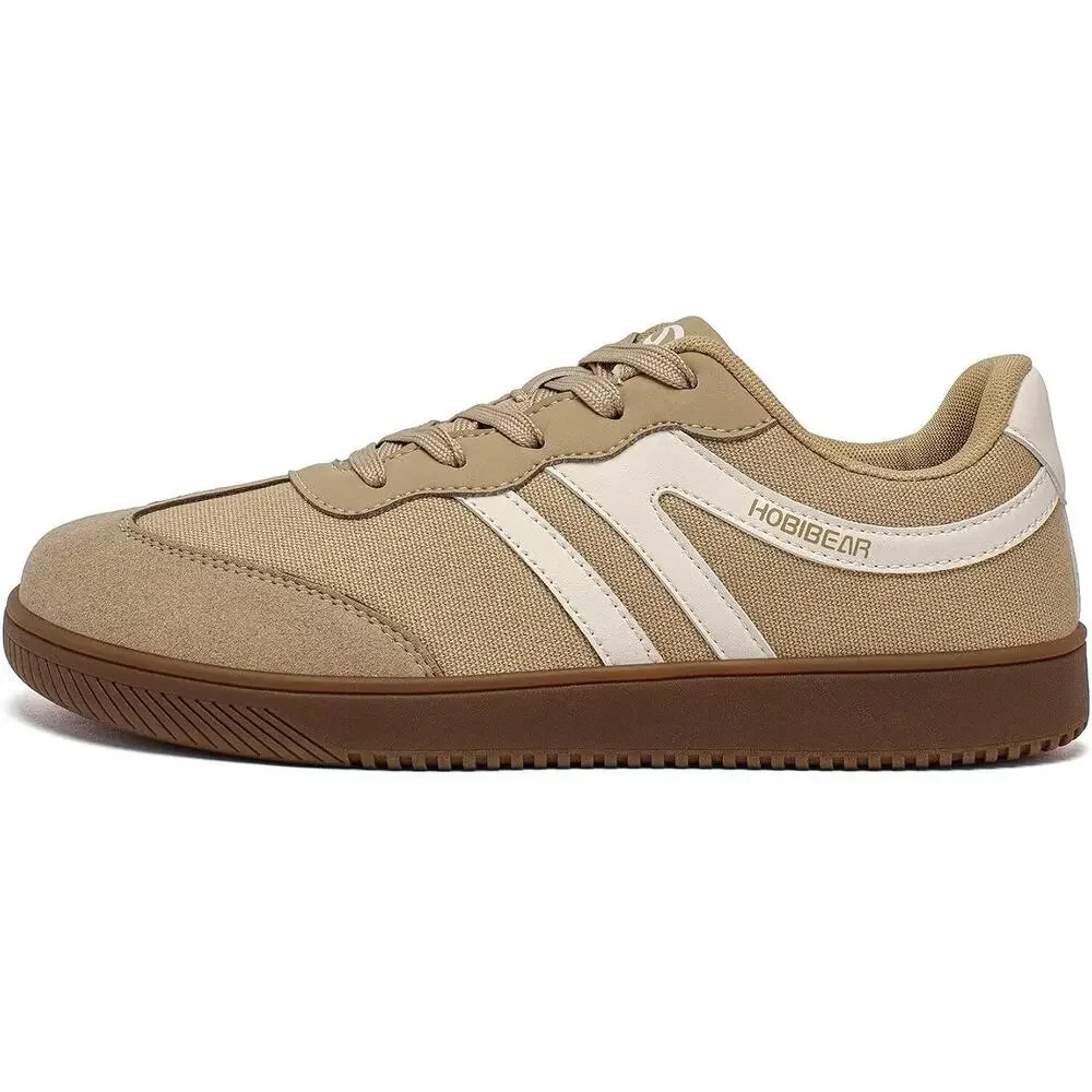 BRAND NEW ~ HOBIBEAR Barefoot Tan & White Wide Toe Box Casual Shoes ~Size 11